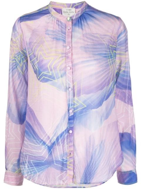 star-print long-sleeve shirt by FORTE_FORTE
