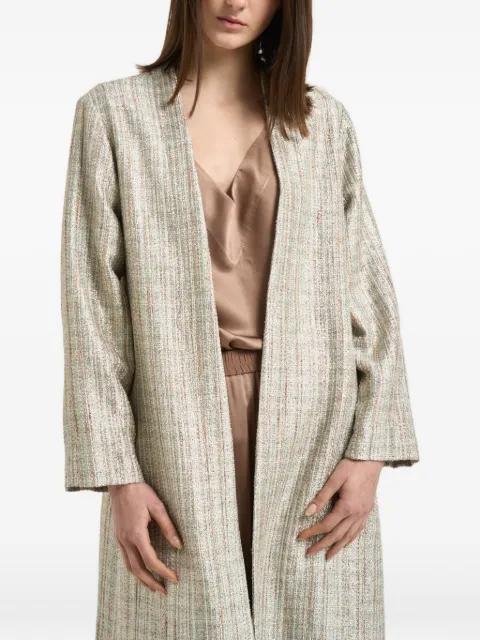 striped-pattern coat by FORTE_FORTE