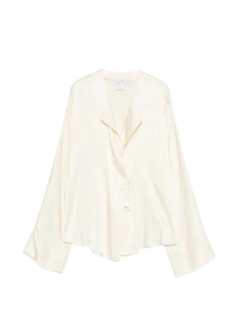 tassel tie-fastening blouse by FORTE_FORTE