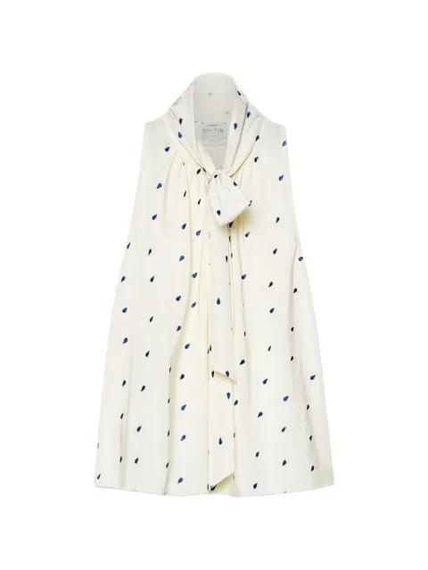 tie-detail teardrop-print top by FORTE_FORTE