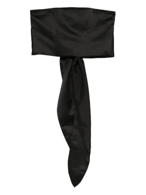tie-fastening bandeau top by FORTE_FORTE