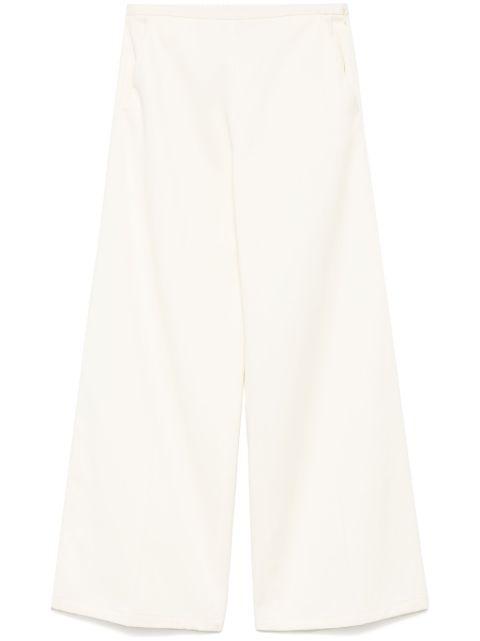twill straight-leg trousers by FORTE_FORTE