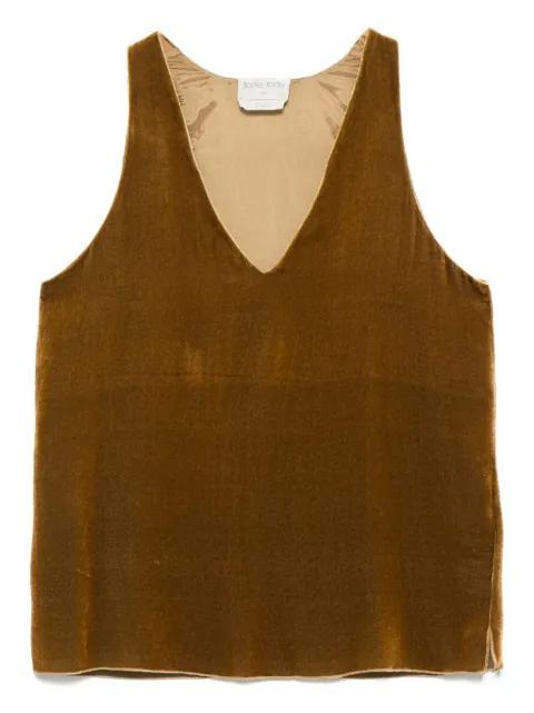 velvet V-neck top by FORTE_FORTE