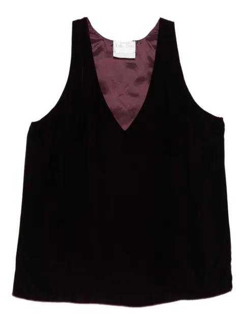 velvet V-neck top by FORTE_FORTE