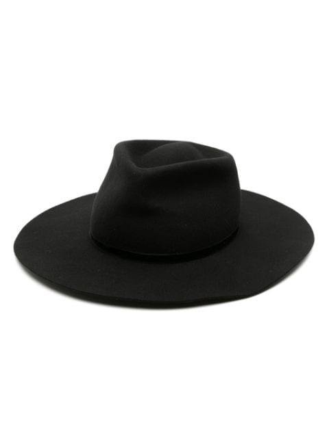 velvet-band felted-wool hat by FORTE_FORTE