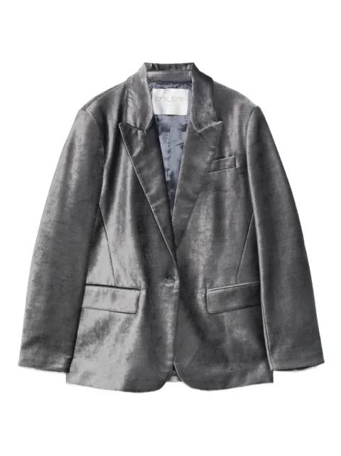 velvet single-breasted blazer by FORTE_FORTE