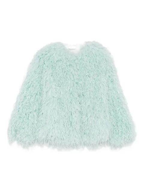 wave faux-fur jacket by FORTE_FORTE