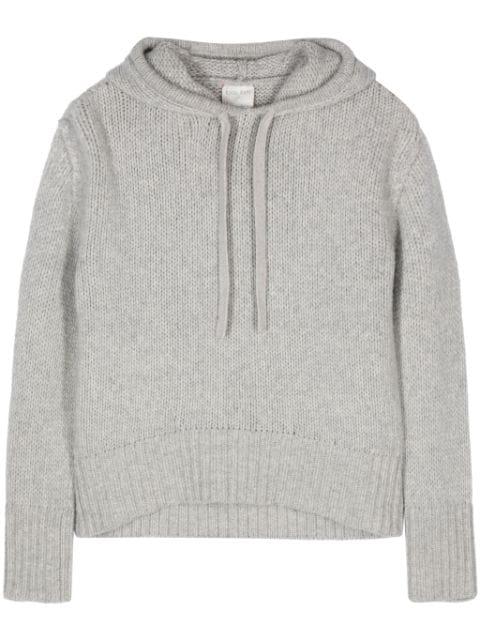 wool knitted hoodie by FORTE_FORTE