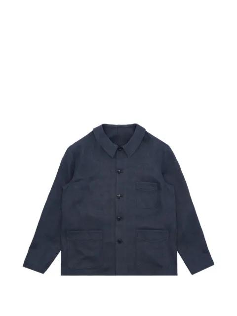 Boulevard patch-pocket shirt jacket by FORTELA