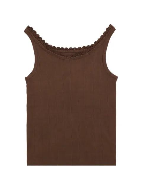 Claire crochet-trim tank top by FORTELA