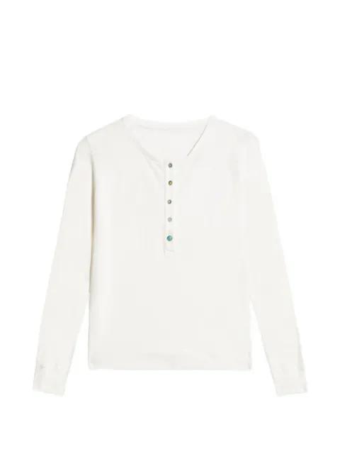 Coralie button long sleeve T-shirt by FORTELA