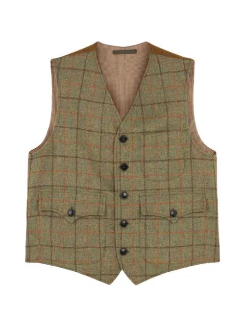 Dean check-pattern vest by FORTELA