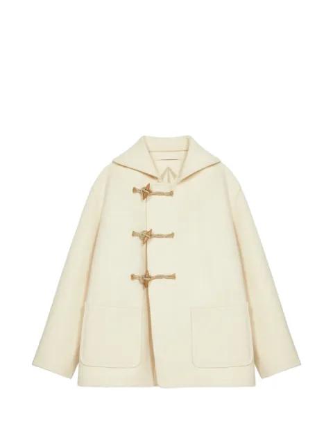 Duffle toggle-fastening coat by FORTELA
