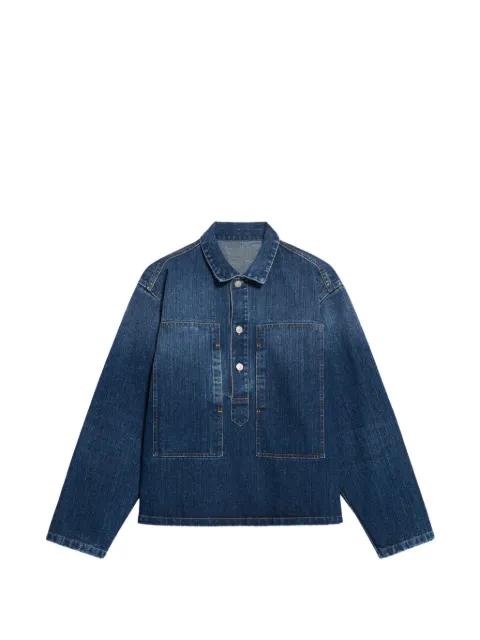 Fuego square-pocket button overshirt by FORTELA