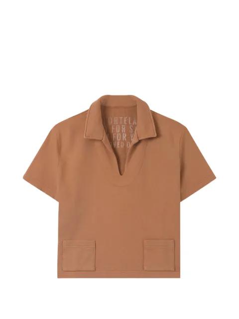 Grand V-neck short-sleeve sweatshirt by FORTELA