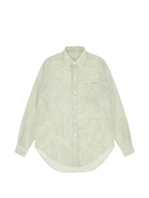King  check-pattern button-fastening shirt by FORTELA