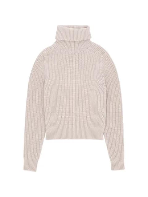 Laura rib stitch turtleneck sweater by FORTELA