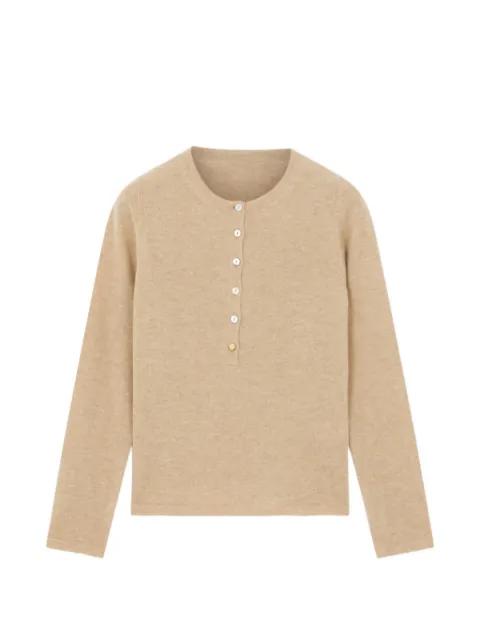 Lou Henley buttoned sweater by FORTELA