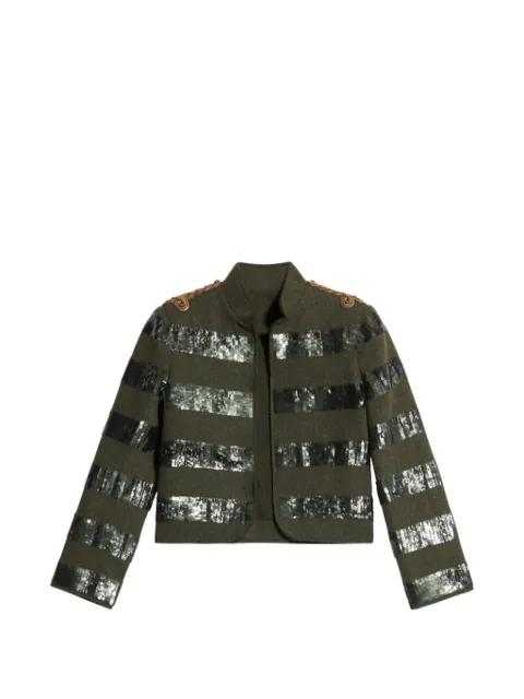 Marine sequinned jacket by FORTELA
