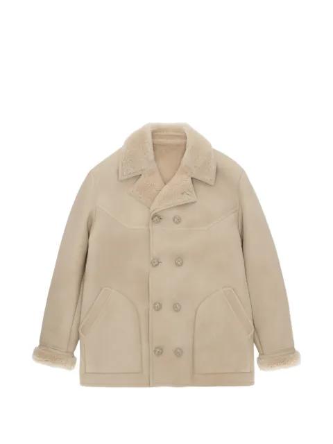 New Lemans double-breasted shearling jacket by FORTELA