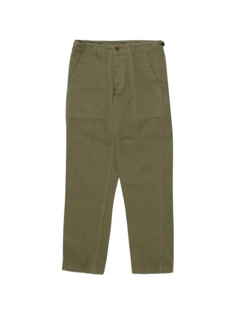 Newfatigue herringbone-cotton trousers by FORTELA