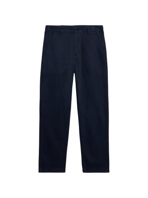 Newfatigue patch-pocket herringbone trousers by FORTELA