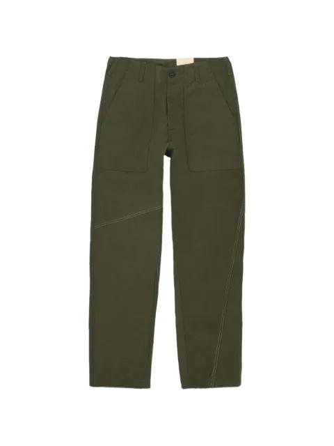 Newfatigue patch-pocket trousers by FORTELA