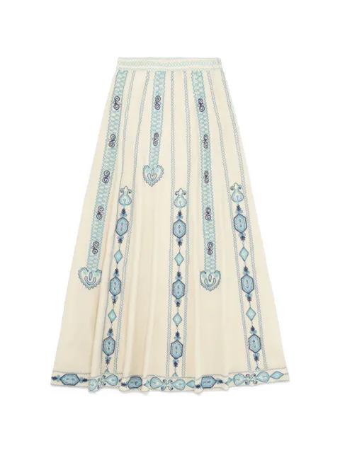 Nicea embroidered skirt by FORTELA