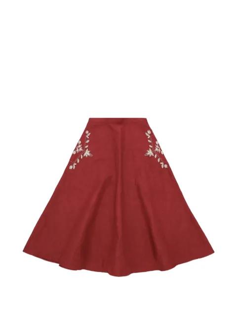 Nicole embroidered skirt by FORTELA