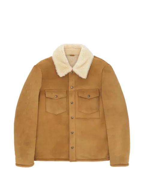 Quarter patch-pocket shearling jacket by FORTELA