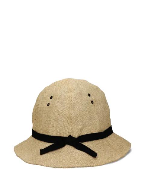 Sainttropez ribbon cloche hat by FORTELA