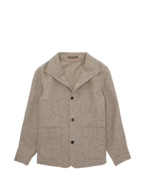 Scotland herringbone wool jacket by FORTELA