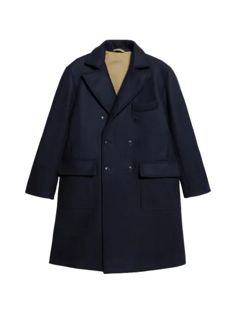 Serwilliam double-breasted flap-pocket coat by FORTELA
