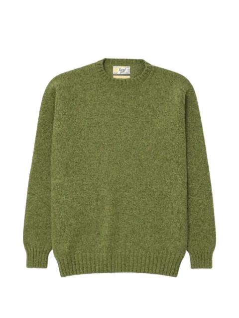 Shetland Crewneck wool-knit sweater by FORTELA
