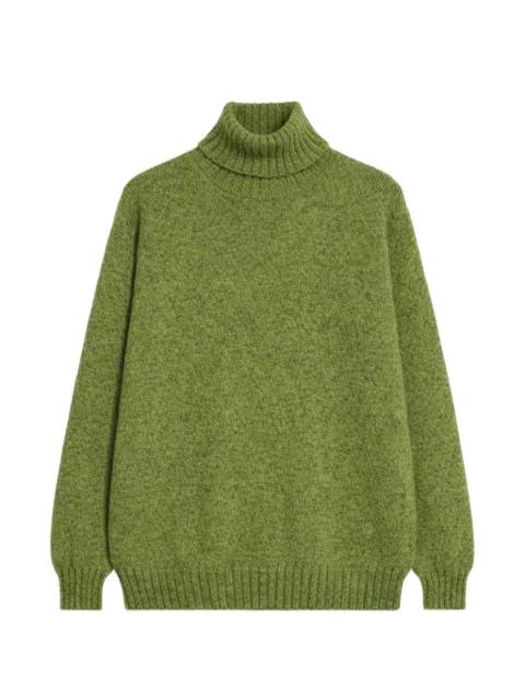 Shetland roll neck sweater by FORTELA