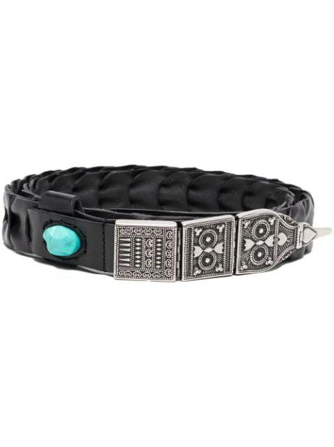 Tess embossed-detail belt by FORTELA