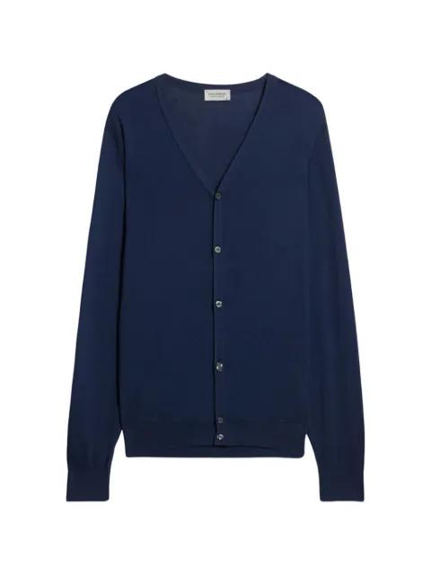 Whitchurch buttoned ribbed cardigan by FORTELA