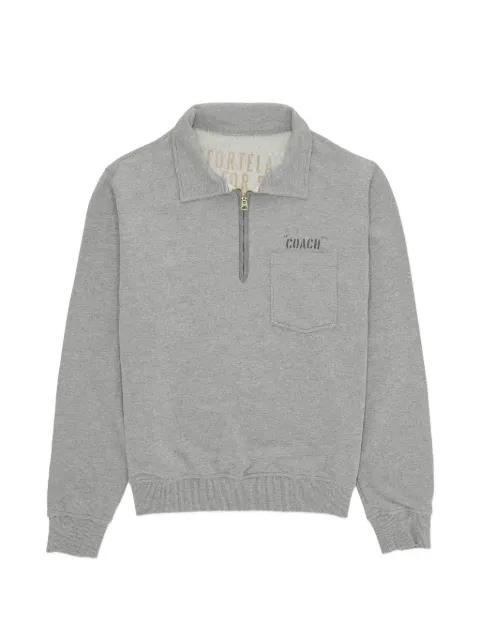 Yalepcoach zip pocket sweatshirt by FORTELA