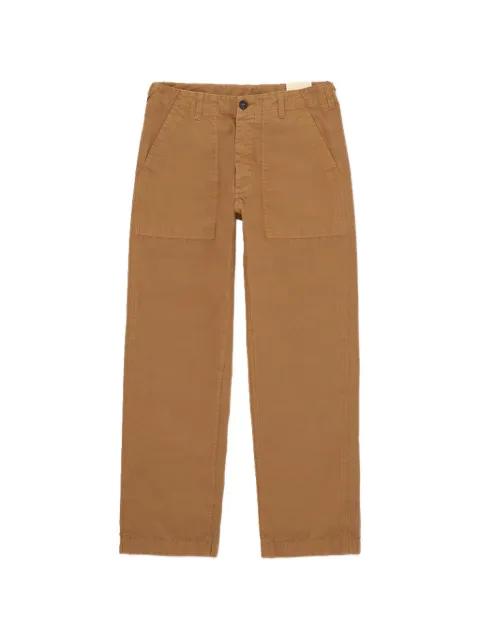 button canvas trousers by FORTELA
