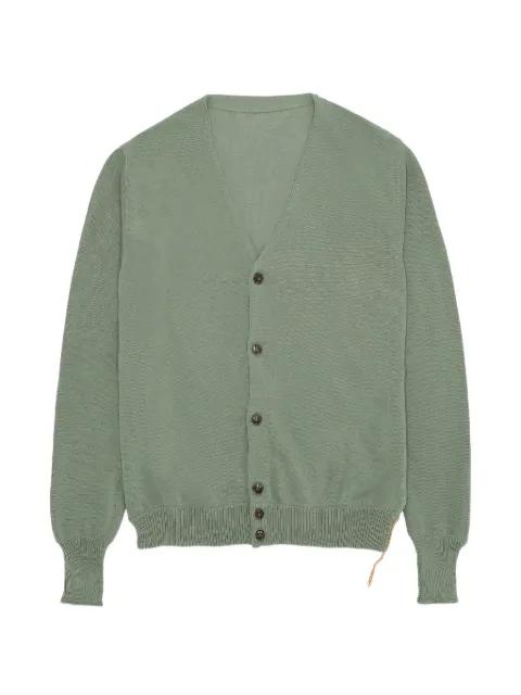 buttoned ribbed cardigan by FORTELA