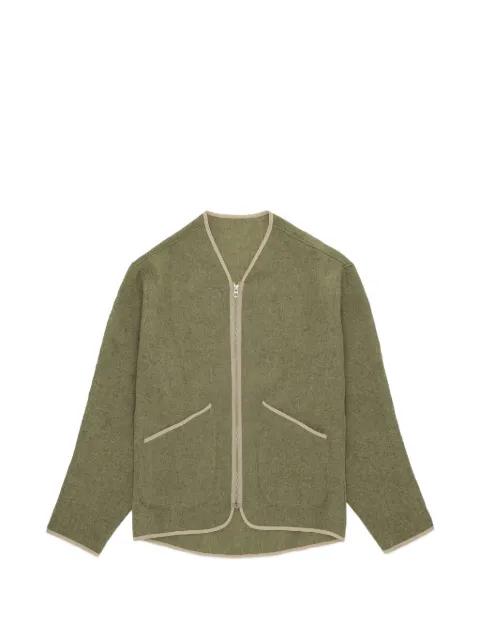 contrast-trim wool jacket by FORTELA