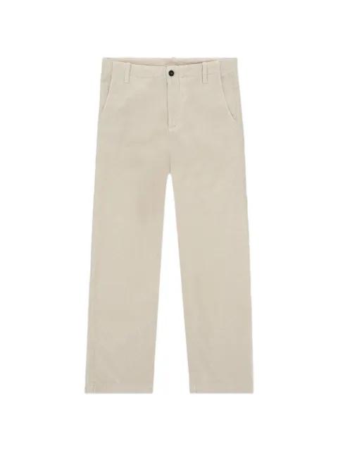 corduroy texture straight-leg trousers by FORTELA