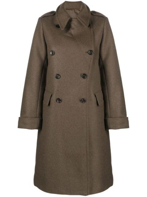 double-breasted coat by FORTELA
