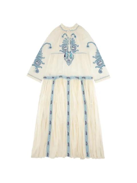 embroidery tassel dress by FORTELA