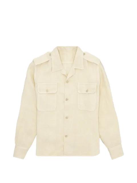 flap-pocket shirt by FORTELA
