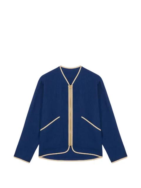 full-zip wool jacket by FORTELA