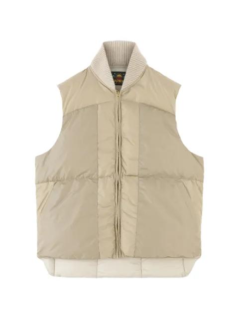 quilted-pattern gilet by FORTELA