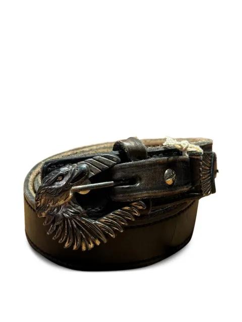 western-buckle leather belt by FORTELA