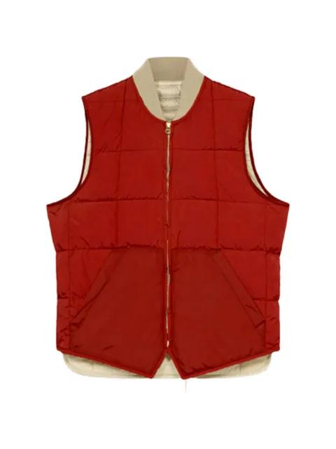 zip-fastening quilted gilet by FORTELA