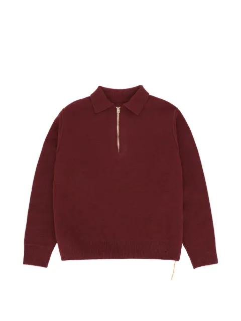 zip-neck wool sweater by FORTELA